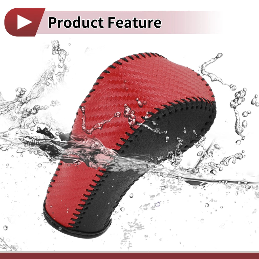Red Carbon Fiber Gear Shift Knob Cover for Chevrolet Cruze (2011–2019)