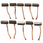 Set of 10 Carbon Brushes for Motor Maintenance