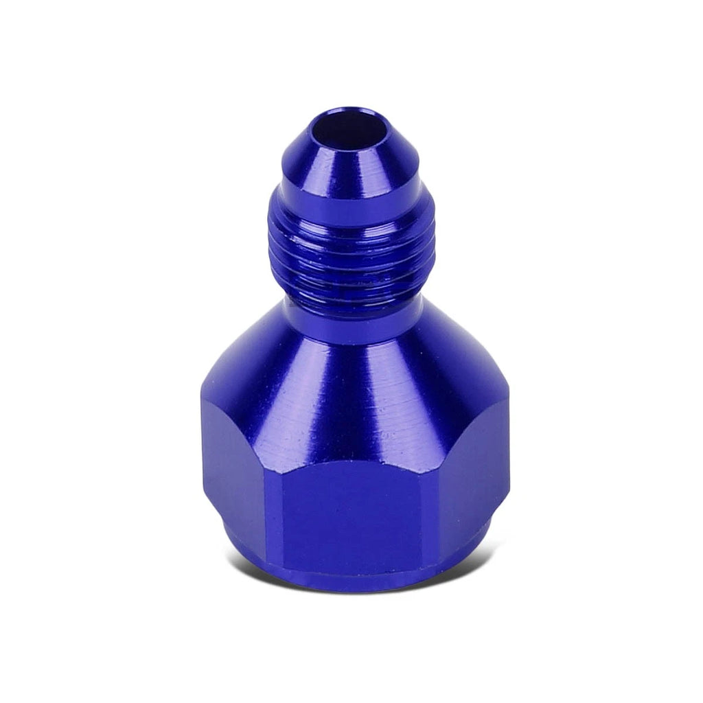 Set of 2 AN4 Female Flare to Male AN3 Blue Aluminum Hose Fitting Adapter