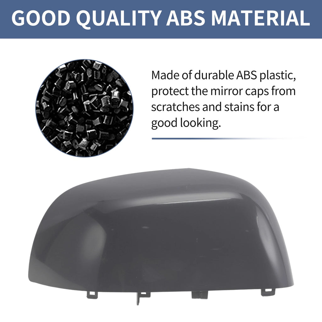 Right Driver Side Mirror Cover Cap for Dacia Lodgy (2012–2020) Gloss Gray