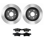 Rear Rotors & Akebono ProACT Ceramic Brake Pads Kit for Durango V8 (2011–2023)