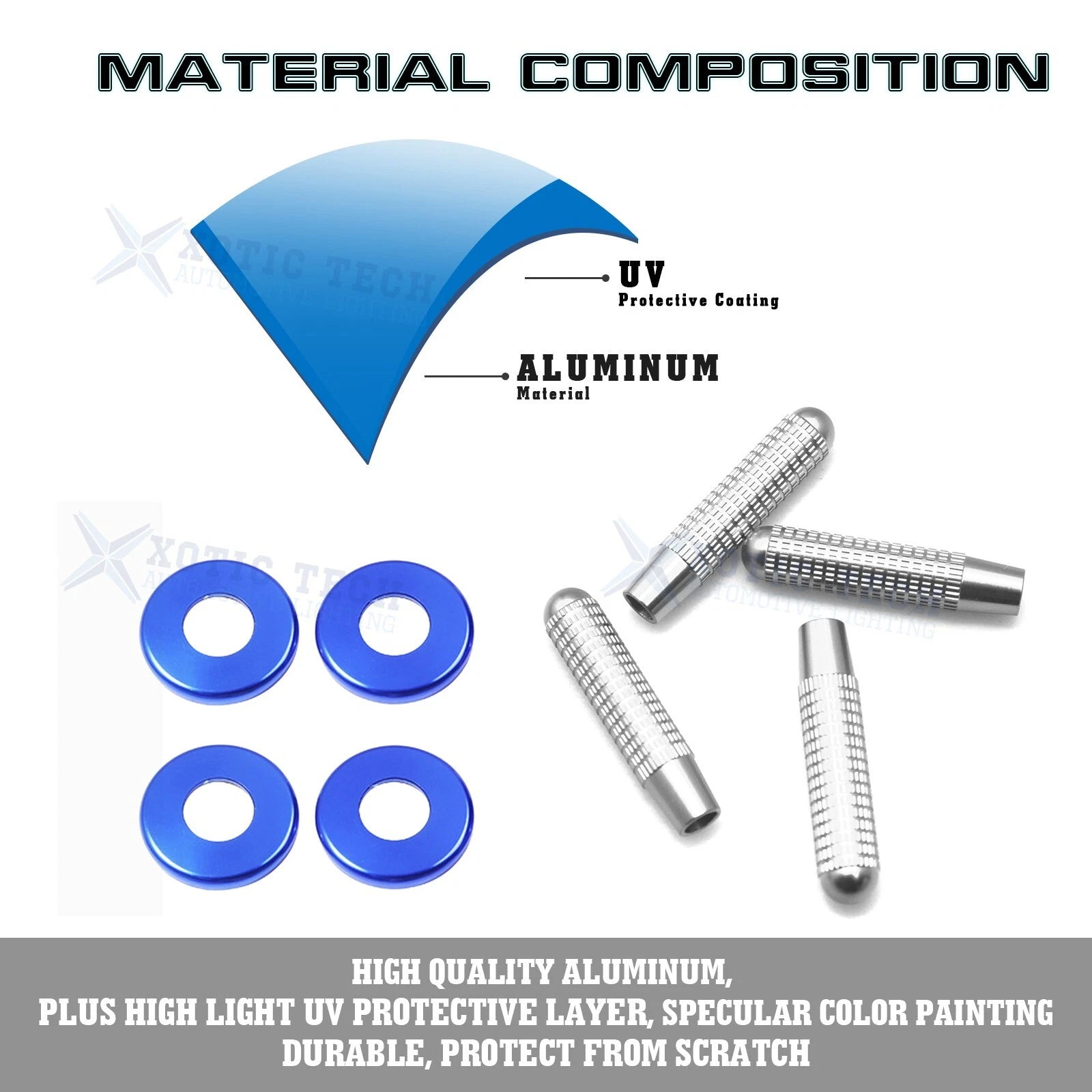 Alloy Bolt-On Door Lock Knob Pin for Mercedes C-Class (2012-2024)