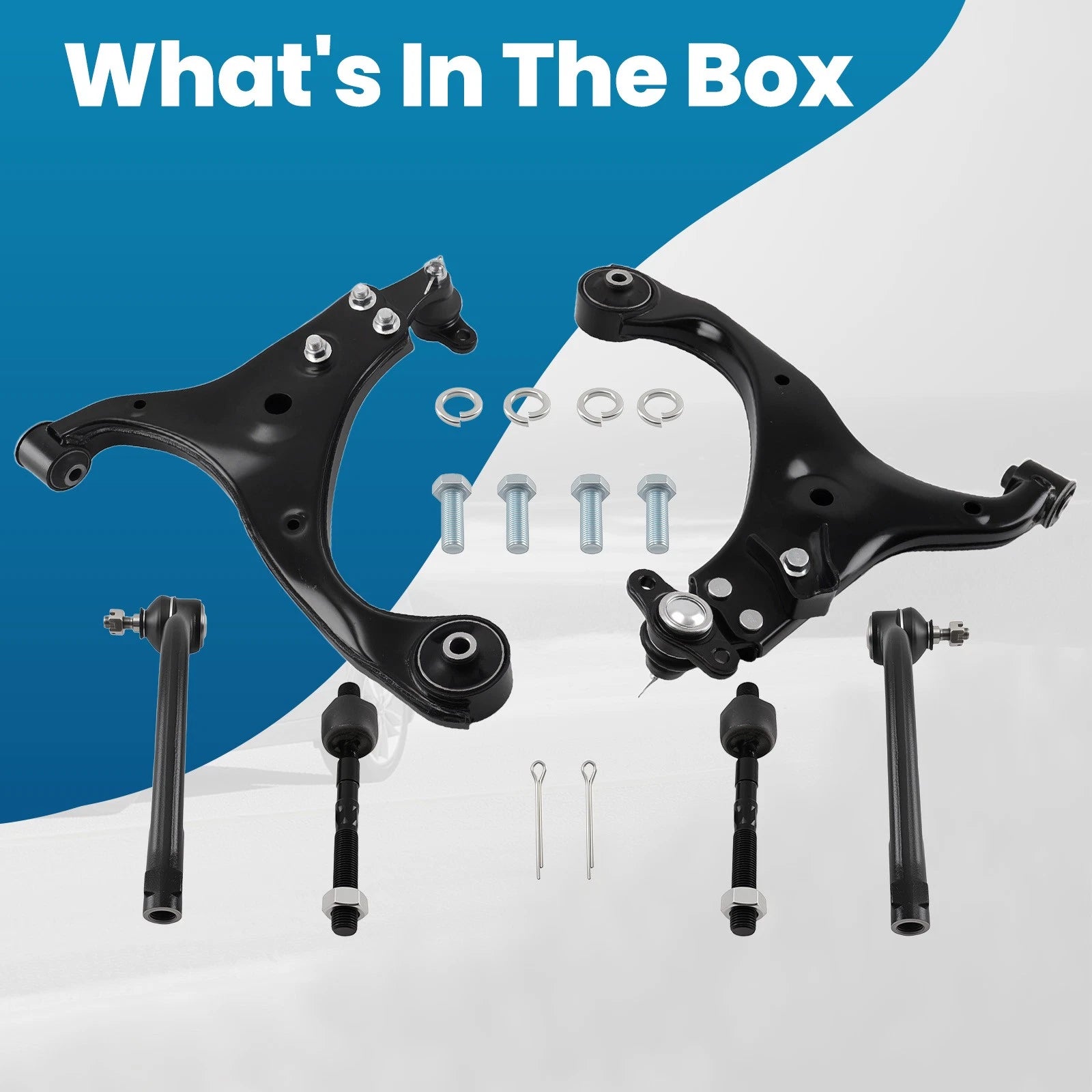 Set of 2 Front Lower Control Arms with Ball Joint for Hyundai Elantra (2009–2012)