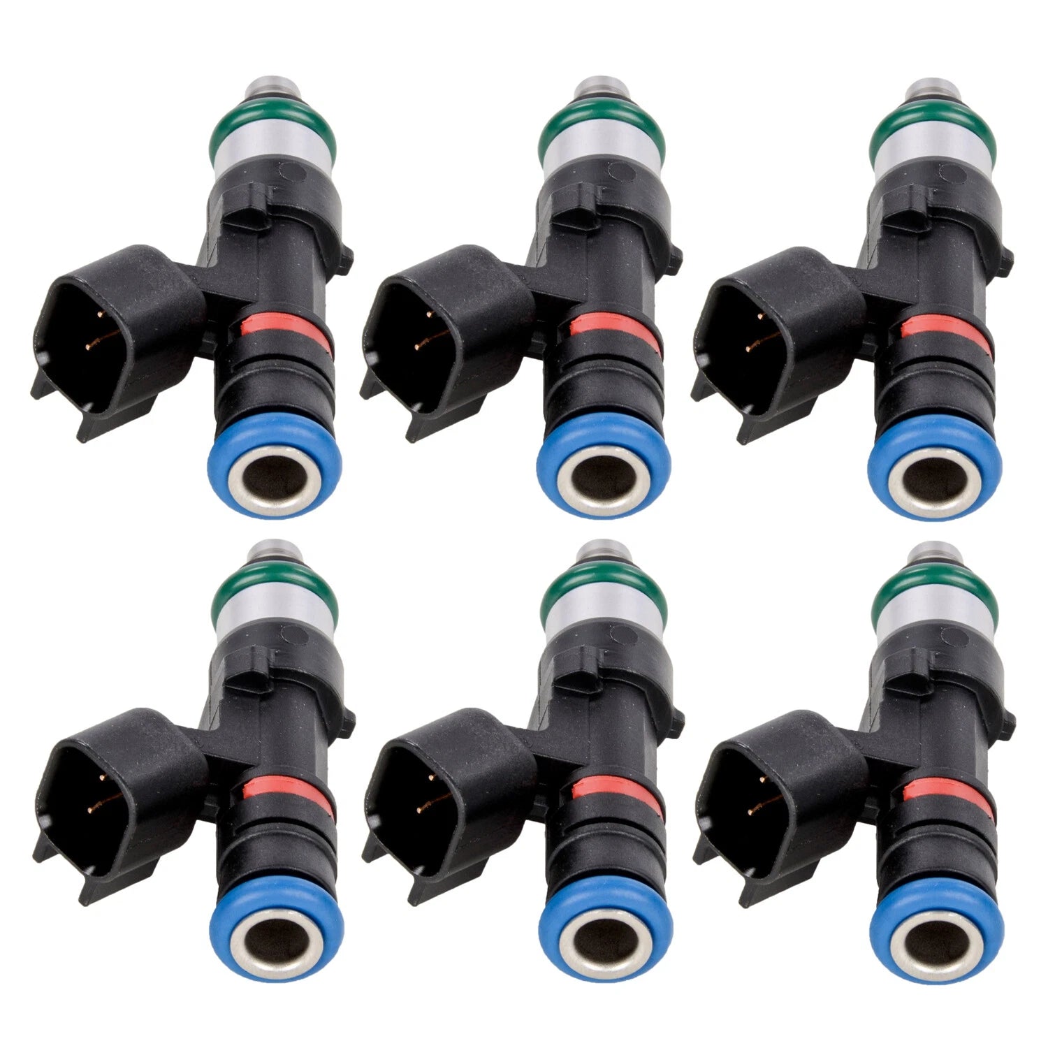 Set of 6 Bosch Fuel Injectors for GMC Acadia Buick Enclave Saturn Vue (2007–2017)