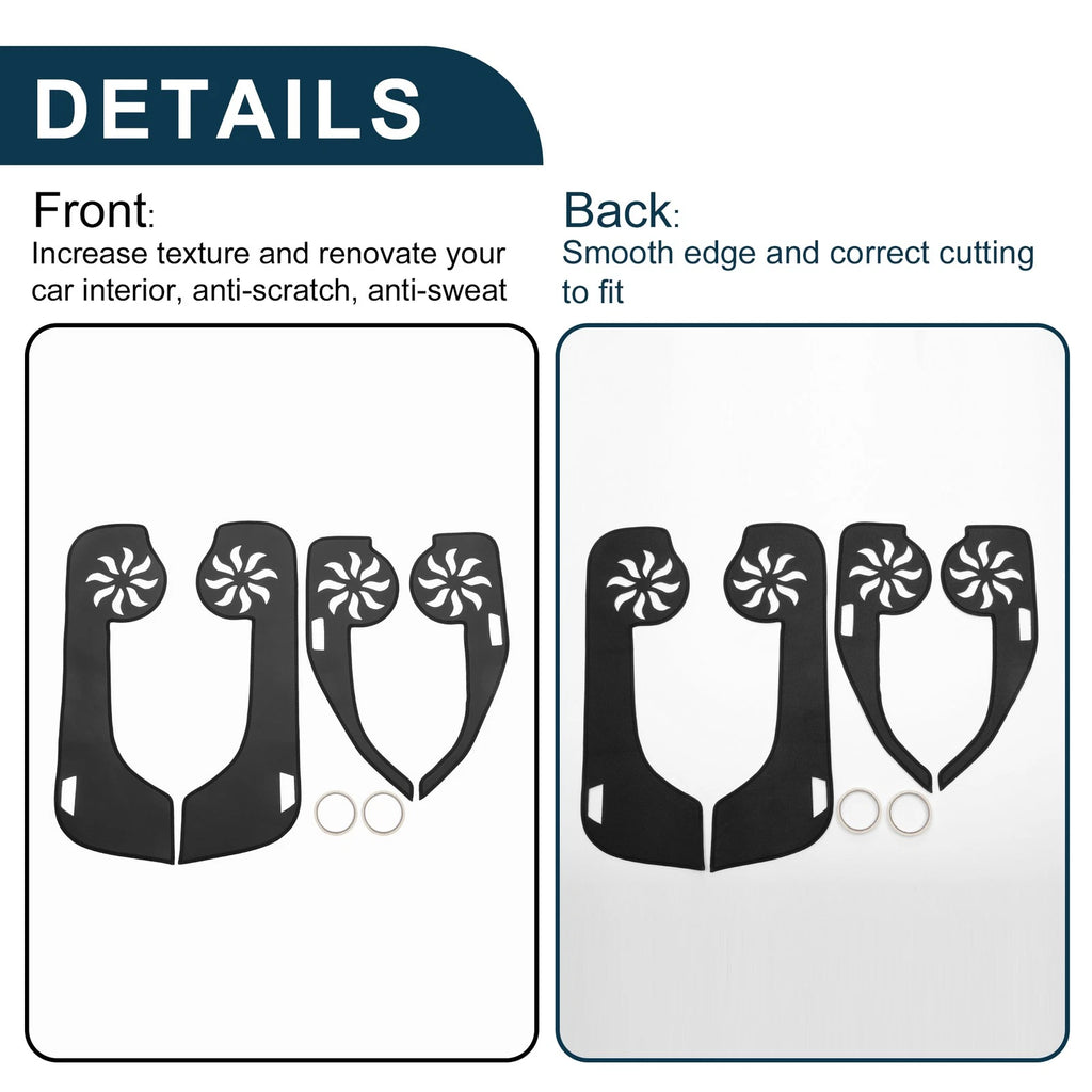 Set of 4 Car Door Leather Anti Kick Pad Stickers for Mercedes-Benz C Class (2011)