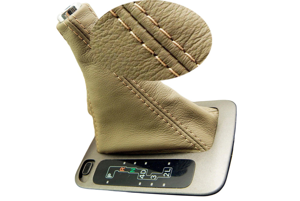 Automatic Shift Boot for Lexus GX470 (2003–2009) Dark Tan Leather Synthetic