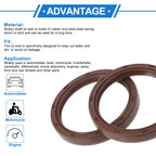 2X Oil Seal Rotary Shaft Seal FKM Rubber 45x55x7mm for Various Models