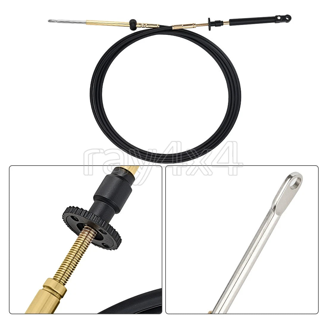 2pcs Snap-In Control Cable 0173114 for Johnson Evinrude OMC (14')