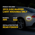 Set of 2 Rear Bumper Side Marker Lights for Chevy Camaro (2010–2015)