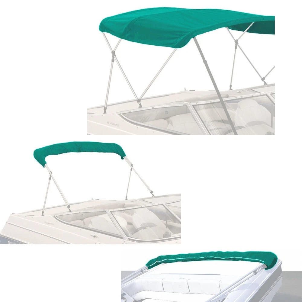 Bimini Top Boat Cover for 3 Bow 72"L 91"-96"W (Fits )