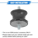 2pcs Auto Transmission Mount for BMW 325is (1992 - 1995) Rubber Black