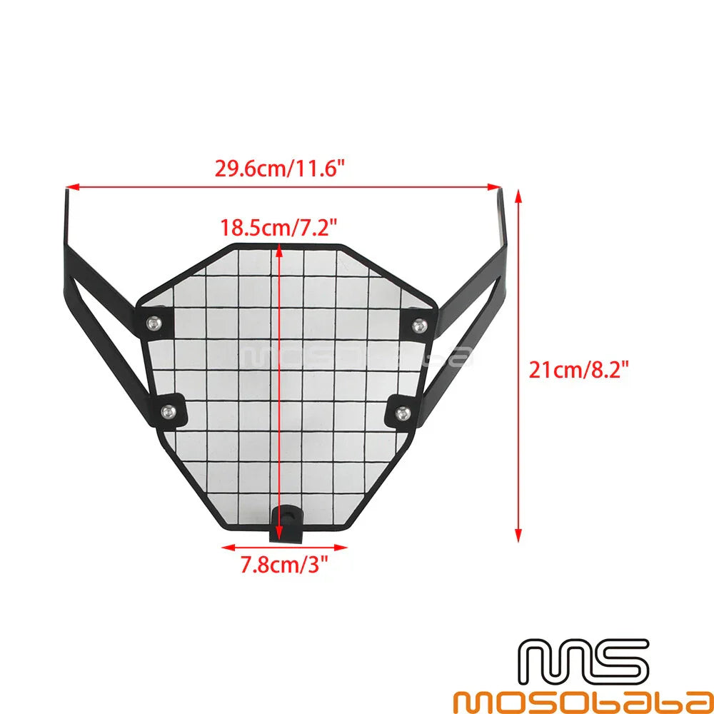 Black Headlight Guard Cover for Suzuki V-Strom 800DE (2023-2024)
