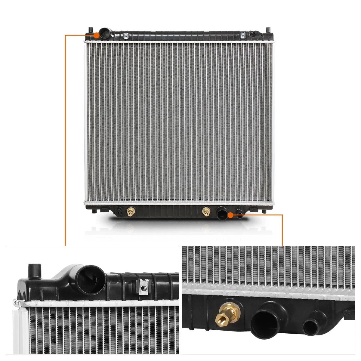 Aluminum Cooling Radiator DPI-2170 for Ford F150/F250/Excursion (1998–2004)