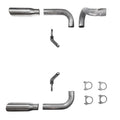 2.5" Dual Exhaust Kit for Jeep Wrangler (2018–2025) - Rolled Edge Tips