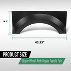 Pair Rear Upper Wheel Arch Repair Panels for Ford F150 Crew Cab (2004–2008)