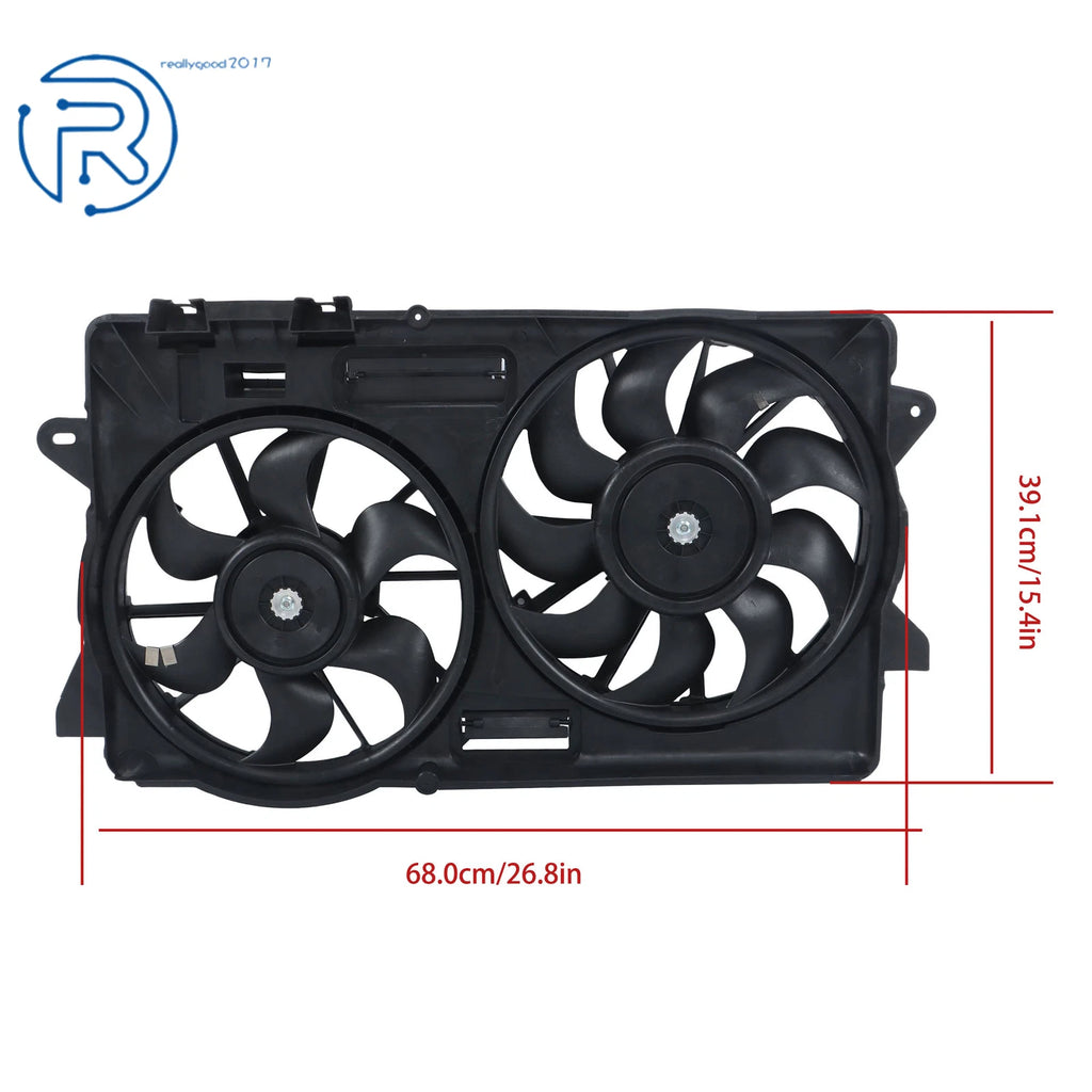 Dual Radiator Cooling Fan with Shroud for Ford Mustang (2015-2022)