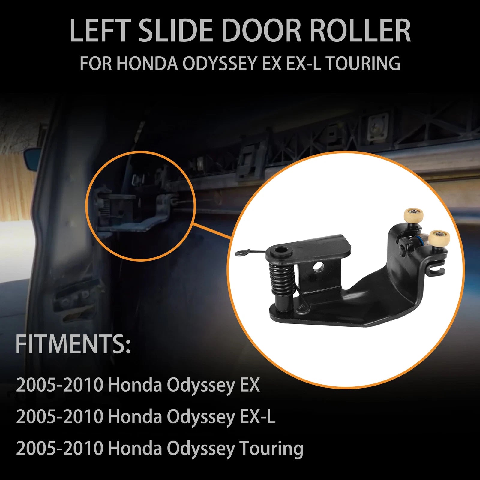 Left Center Sliding Door Hinge & Roller for Honda Odyssey (2005–2010) 72561-SHJ-A21