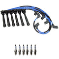 Set of 6 NGK Wire Set & Bosch Double Platinum Spark Plugs for Sportage Tucson