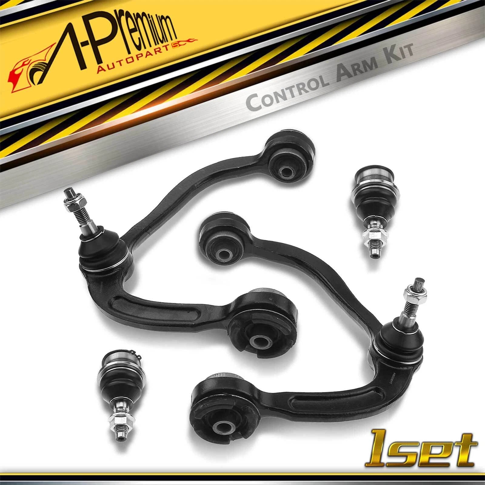 Set of 4 Front Upper Control Arm Ball Joints for Ford F-150 (2009–2014)