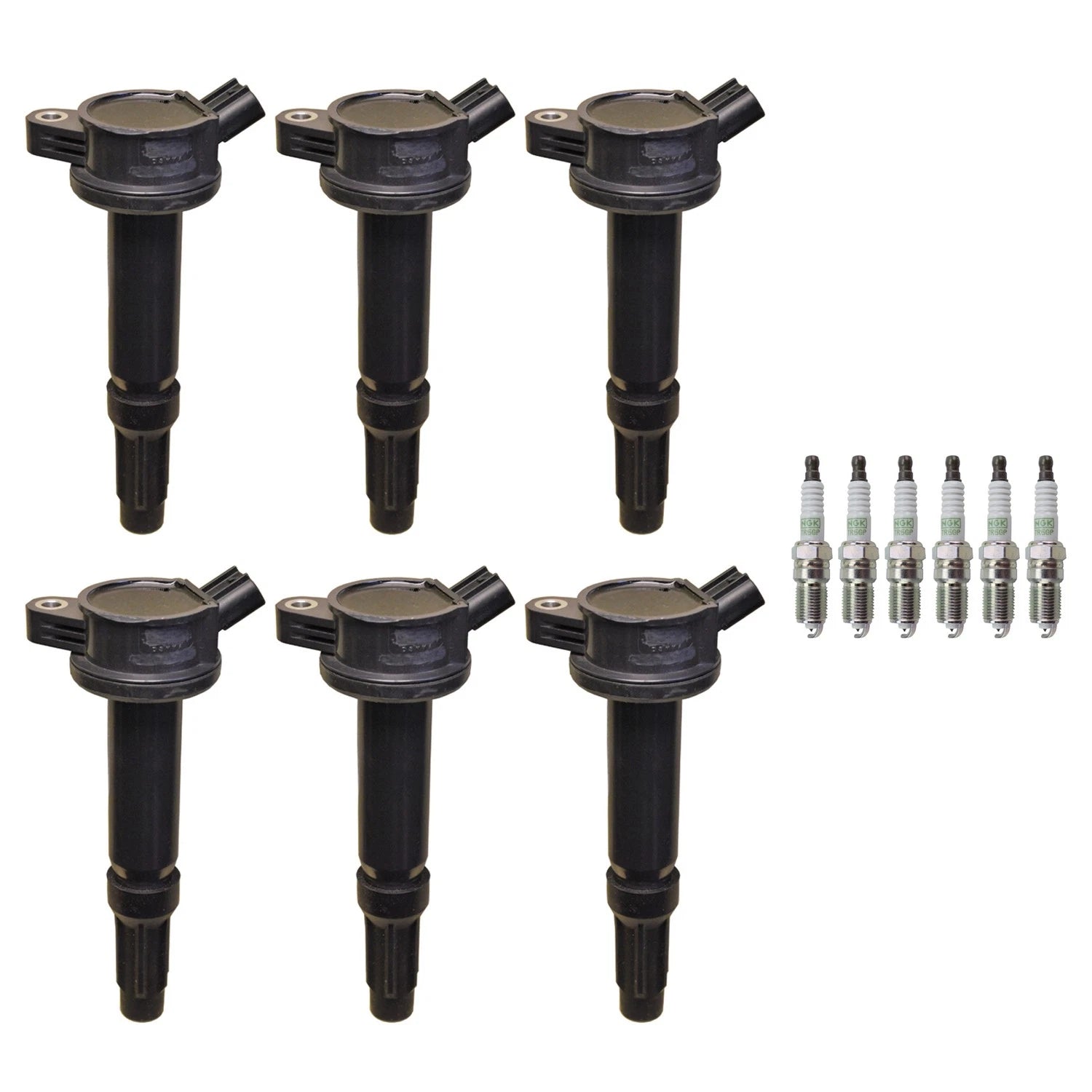 Set of 6 Ignition Coils & Spark Plugs for Ford Escape 3.0 V6 (2001–2007)