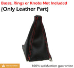 Manual Shift Boot for Acura Integra (1990–1993) Red Stitch PVC Leather