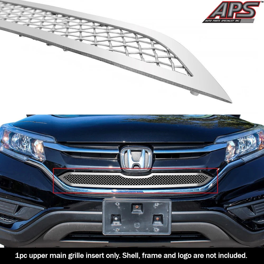 Stainless Chrome Mesh Grille for Honda CR-V (2015-2016)