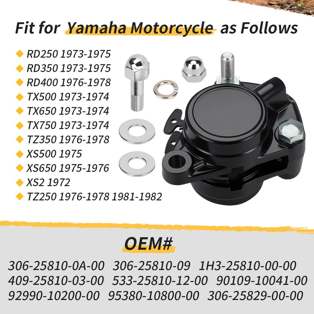 Front Brake Caliper & Pads for Yamaha TZ250 TZ350 (1976–1982)
