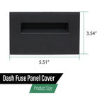 Dashboard Fuse Panel Cover for Chevy GMC Truck (1988–1994) Black