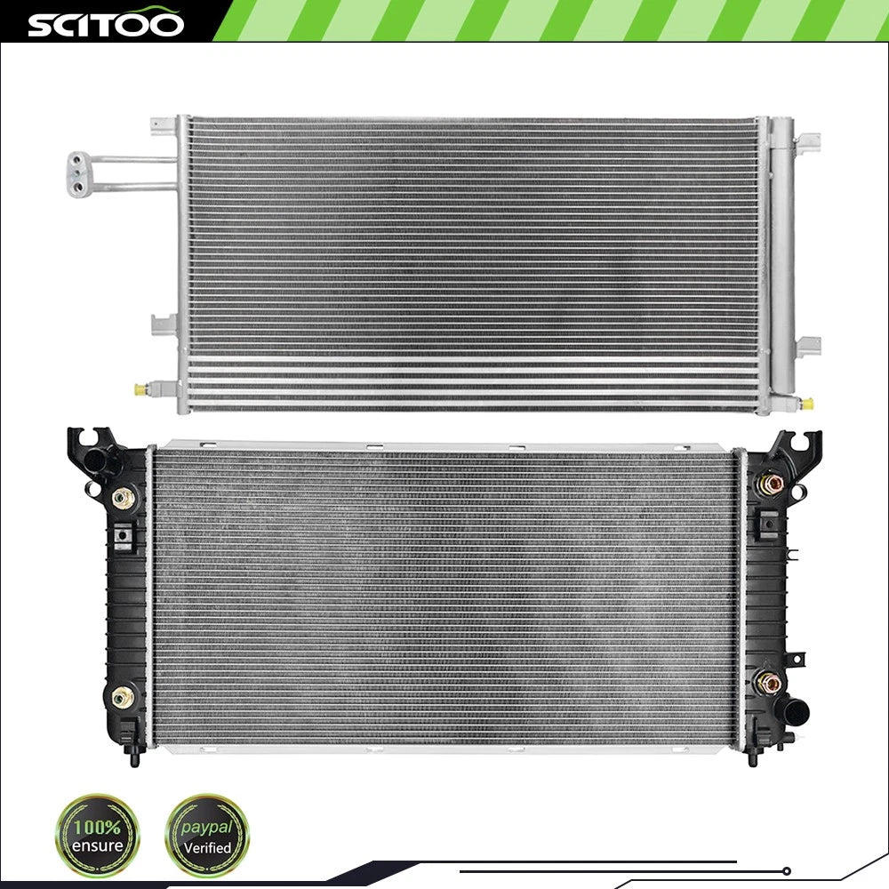 Radiator and A/C Condenser Kit for Chevrolet Suburban, GMC Yukon (2015–2016)