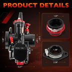 PWK 24mm Racing Carburetor Kit for Dirt Bike ATV Scooter (50cc–80cc)