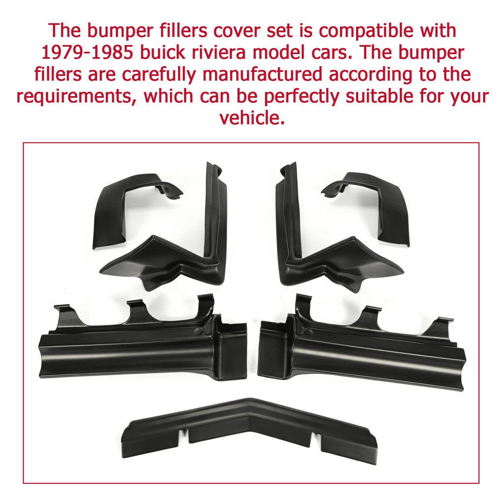 Set of 7 Bumper Fillers for Buick Riviera (1979–1985)