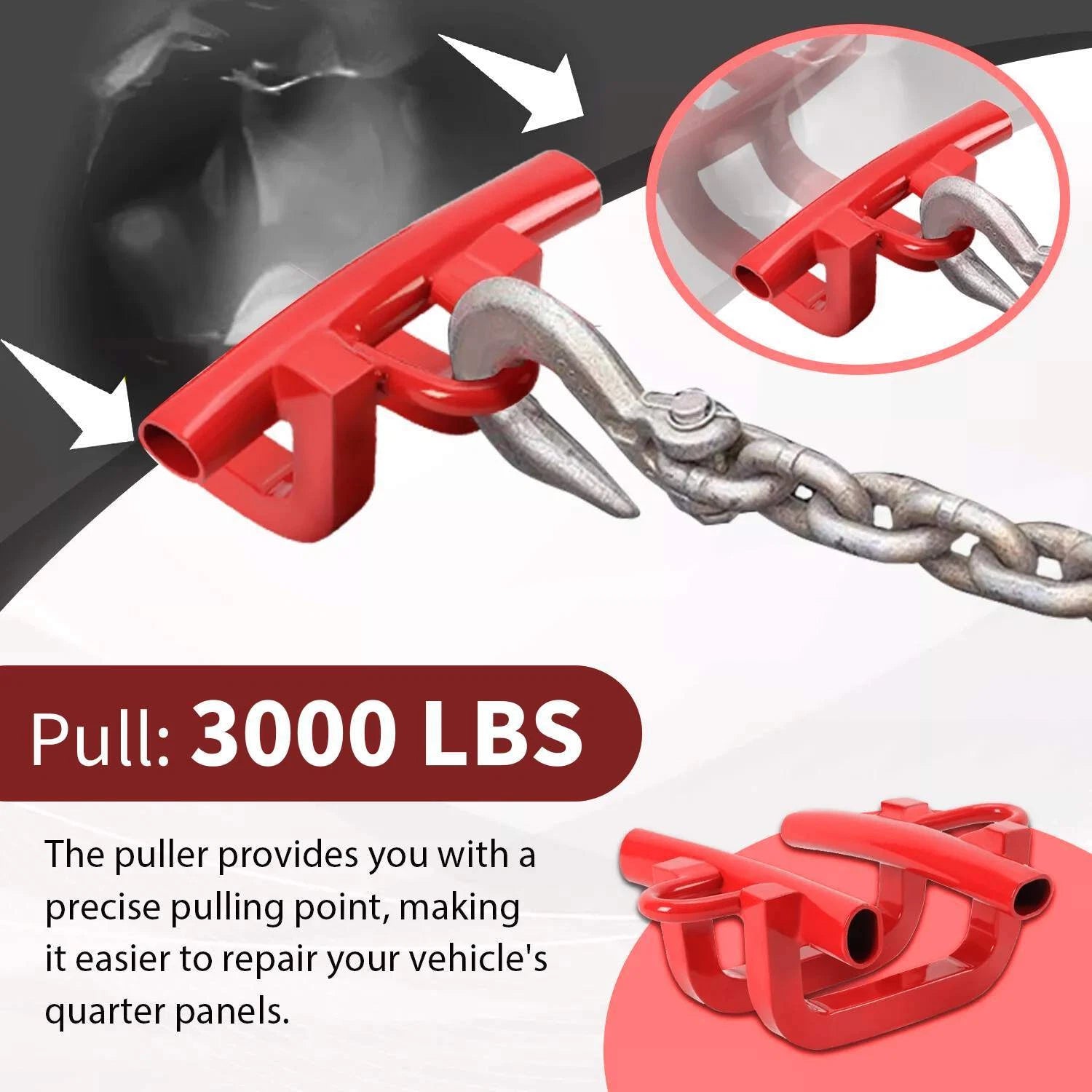 Dent Puller Tool for Auto Body Collision Repair (1.36-Ton)