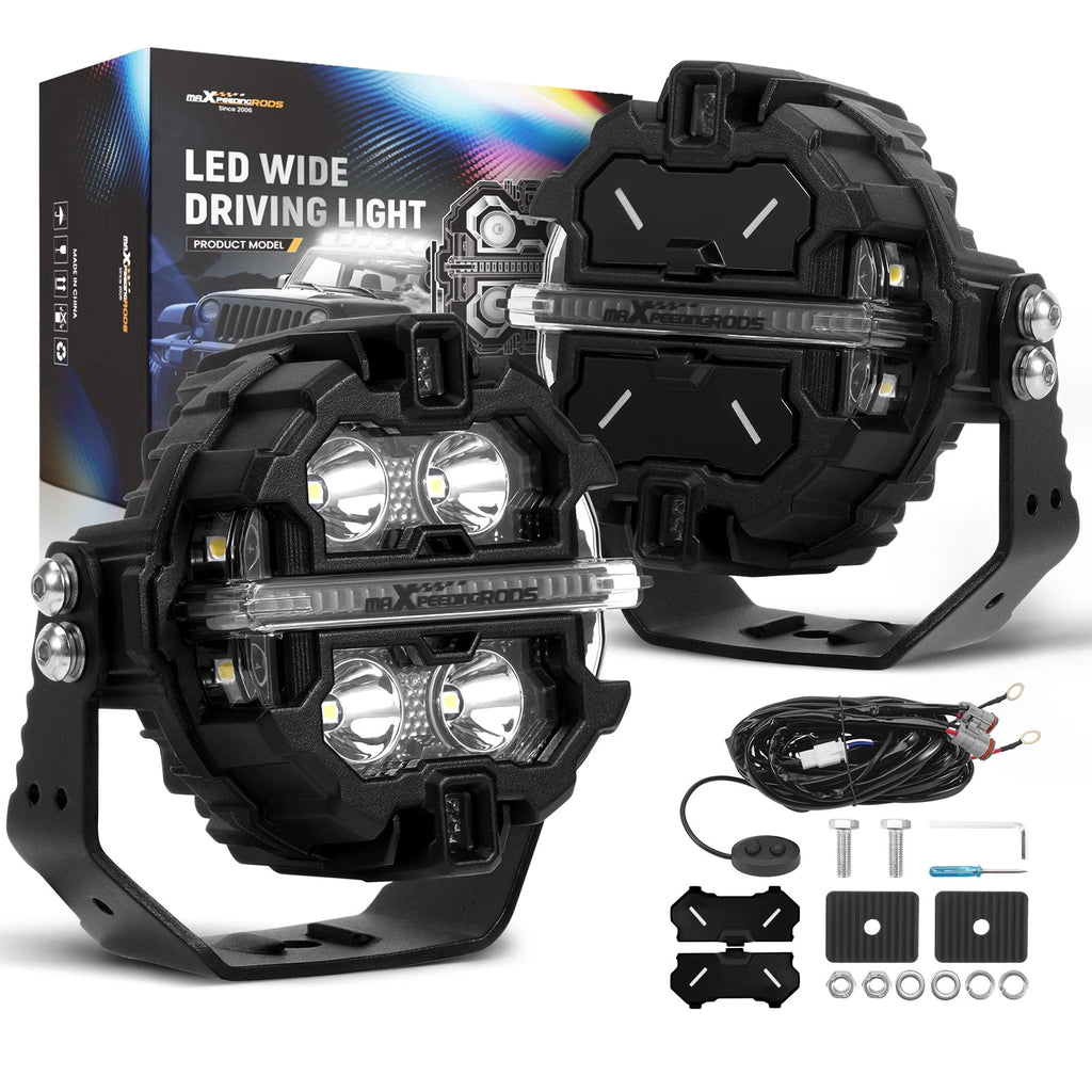 3.5" LED Pod Lights for SUV (RGB Colors)
