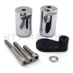Aluminum Frame Slider Crash Protector for Suzuki GSXR 1000 (2001–2002) Chrome