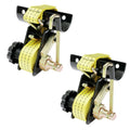 Set of 2 Ladder Rack Ratchet Straps for 2" Round Tube Mount