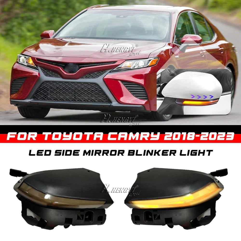 LED Side Mirror Sequential Turn Signal Light for Toyota Camry (2018–2023)