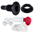 Live Fish Tank Valve Kit with Pump Out Aerator for Marine Applications