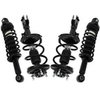 Set of 4 Complete Struts with Coil Springs for Mitsubishi Lancer (2008–2010)
