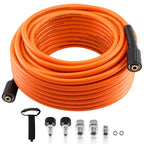 Pressure Washer Hose 100 ft for M22 to 3/8" Quick Connect Adapter (5800 PSI)