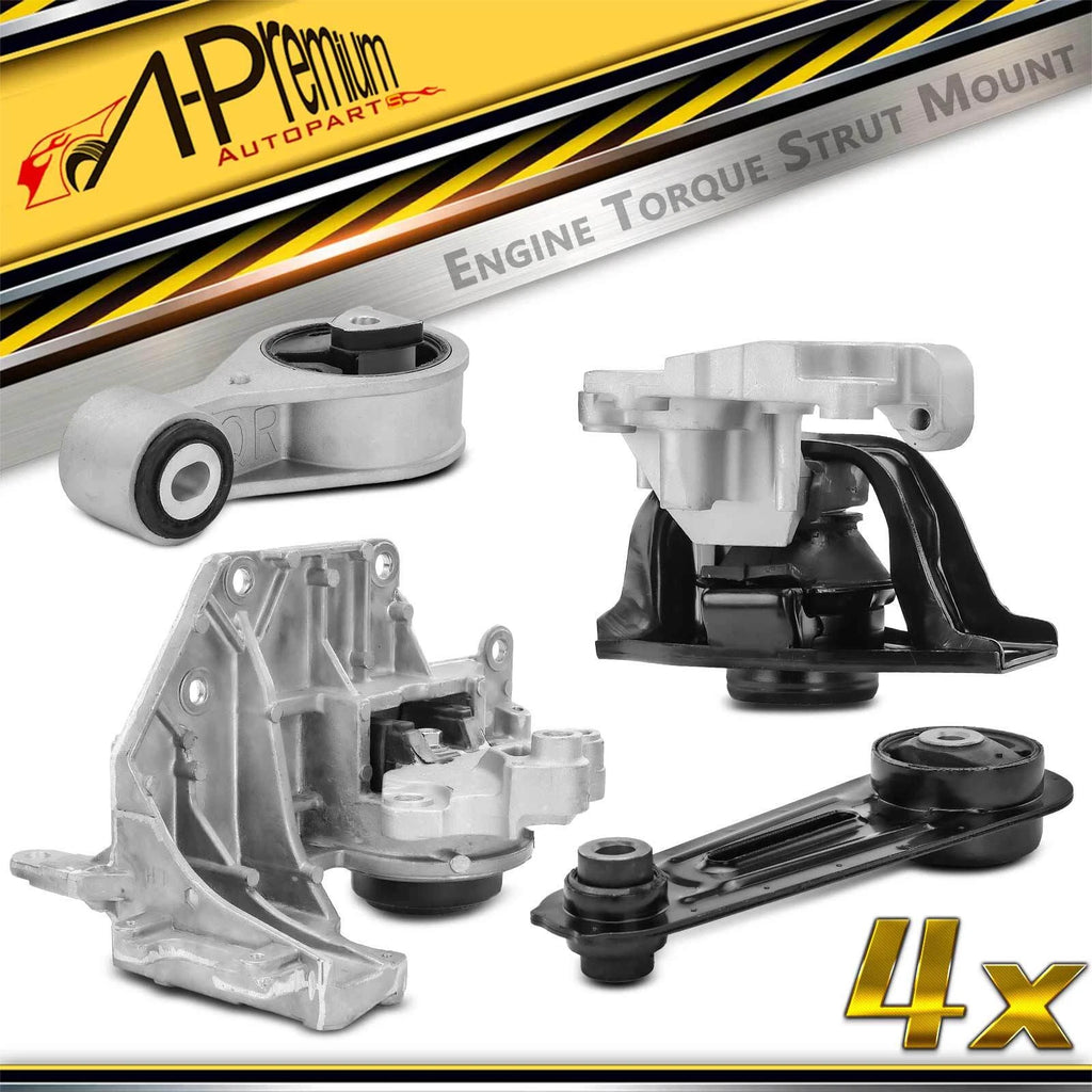 Set of 4 Torque Strut Mounts for Nissan Rogue (2008–2013) Sentra FWD