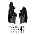 Chrome/Black Mid-Frame Air Deflectors for Harley Touring Street Glide (01-08)