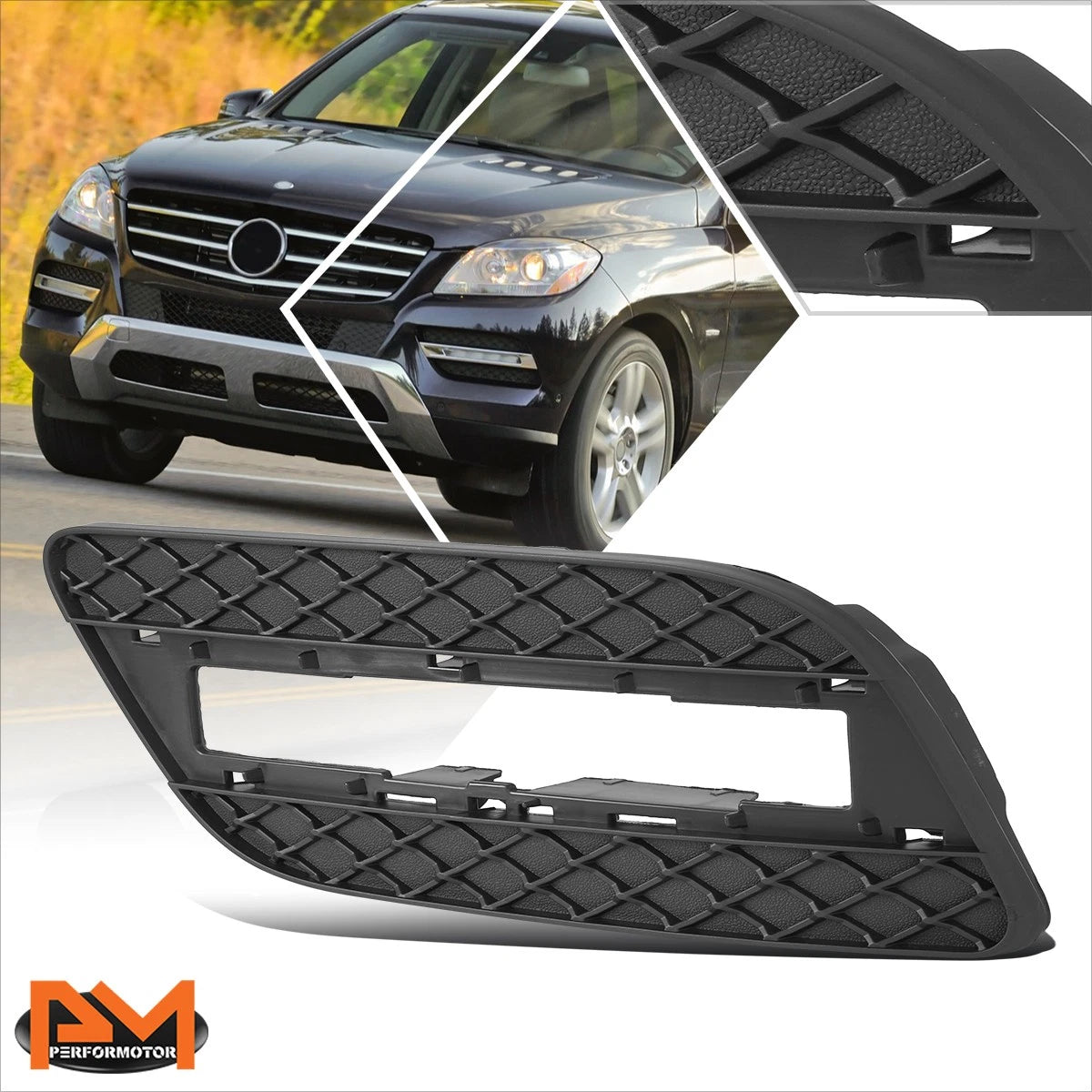 Front Driver Left Side Lower Fog Light Bezel for Mercedes-Benz ML350 ML250 (2012–2015)