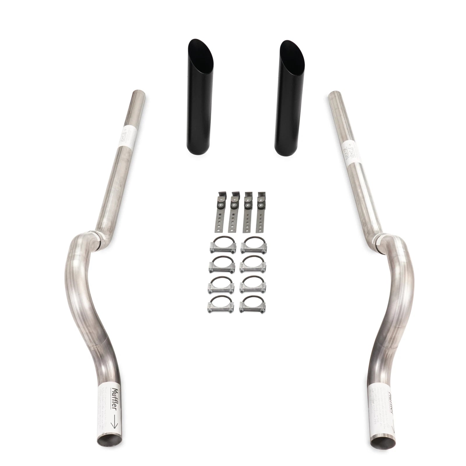 2.5" Dual Exhaust Kit for Mopar B Body (1962–1974) Rear Exit BW Tips