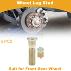 Set of 5 M12x1.5 Wheel Lug Studs for Hyundai Carnival (2006)