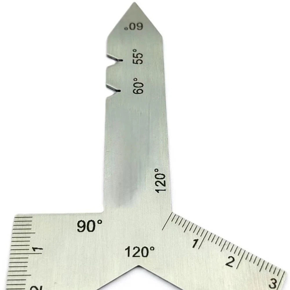 Drill Bit Angle Gauge for Stainless Steel Thread Pitch (55/60/90/120)