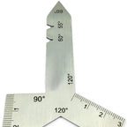 Drill Bit Angle Gauge for Stainless Steel Thread Pitch (55/60/90/120)