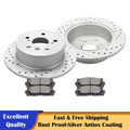 Rear Brake Rotors + Ceramic Pads for Toyota Avalon Camry (2013–2018)