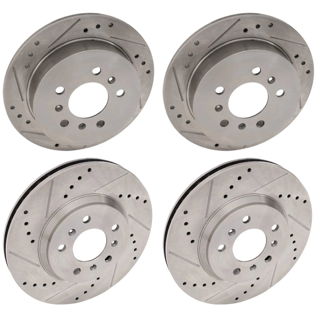 Front & Rear Brake Disc Rotors for Chevy Impala Monte Carlo (2006–2007)