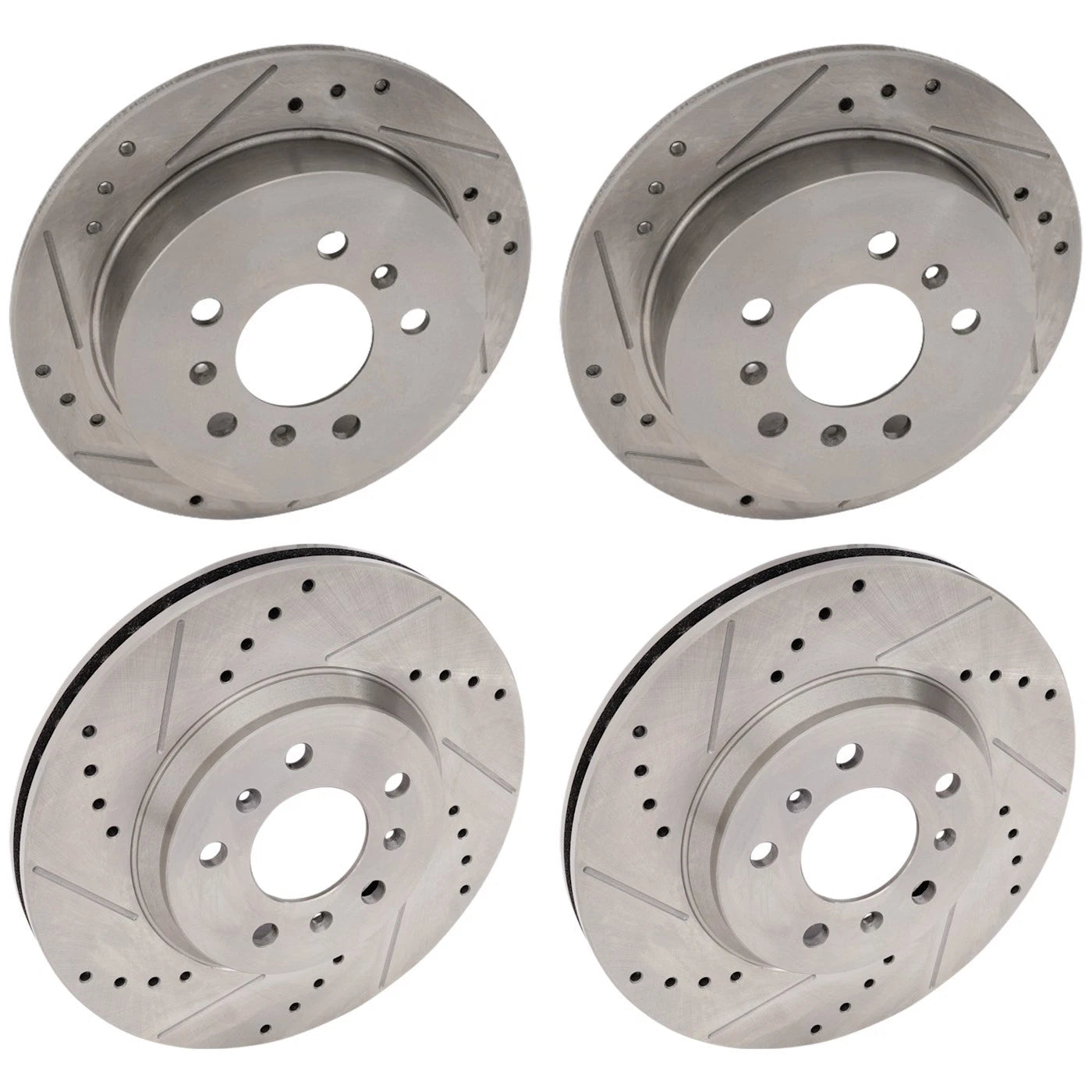 Front & Rear Brake Disc Rotors for Chevy Impala Monte Carlo (2006–2007)