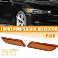Pair Bumper Reflector Side Marker for BMW F30 F31 3-Series (2013-2015)